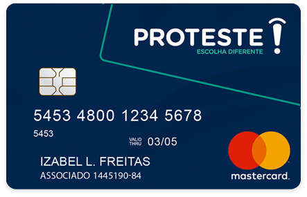 Cartão Internacional Proteste Card: solicite seu cartão mesmo negativado cartao_PT
