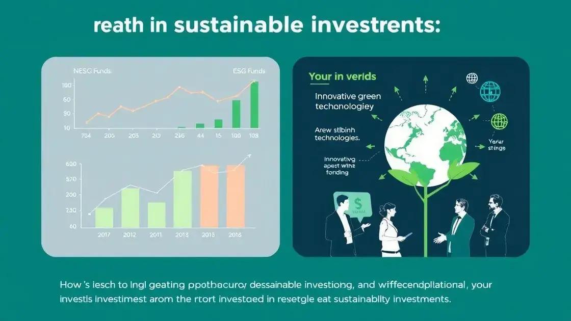 Tendências de mercado em investimentos sustentáveis