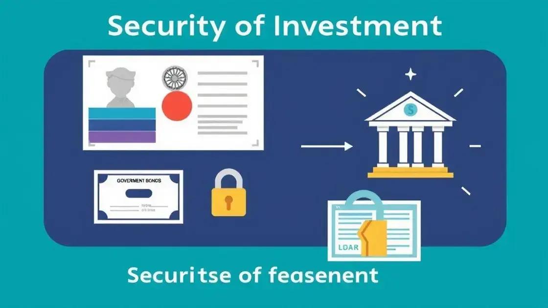 questões de segurança nos investimentos