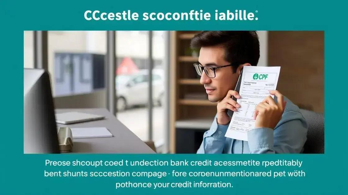 Como a análise de crédito é afetada pelo CPF