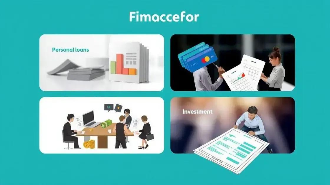 Fontes de financiamento disponíveis