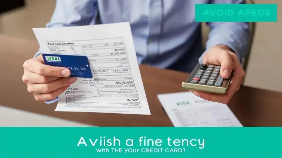 Dicas para evitar taxas em cartões de crédito