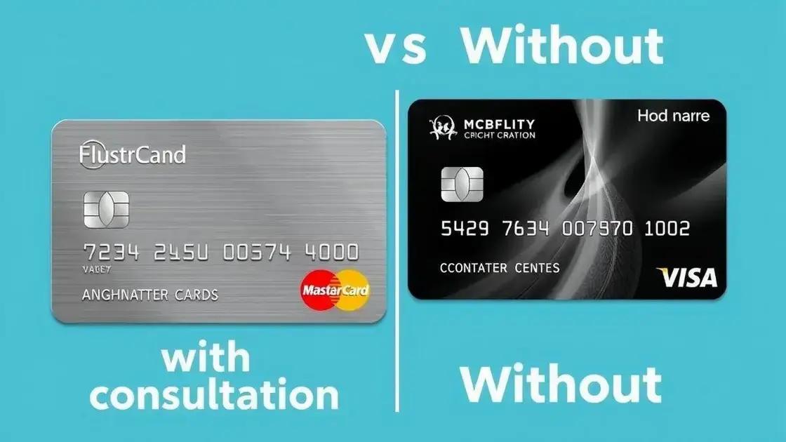 Diferenças entre cartões com e sem consulta