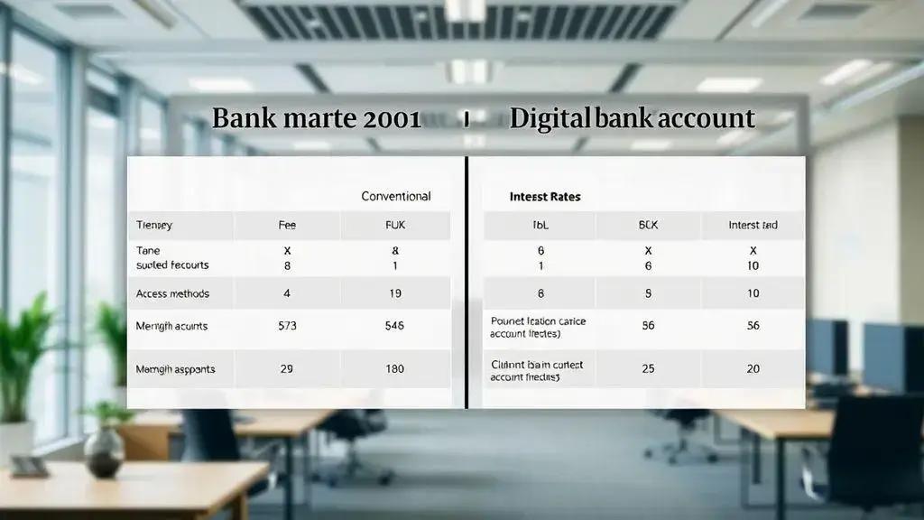 Diferenças entre contas convencionais e digitais