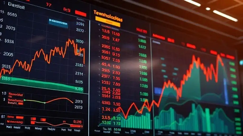 Principais ações em destaque no mercado