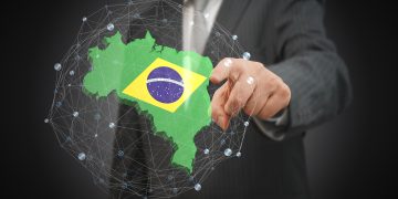 Brasil na Vanguarda: Inovação Global em 3 Setores Chave para 2026 Brazil - country shape and flag - 3D illustration
