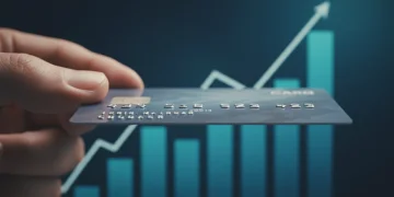 Selic e Cartão de Crédito 2026: Impacto nos Juros dos Próximos 12 Meses Cartão de crédito em destaque com gráficos de juros ao fundo, ilustrando o impacto da Selic.