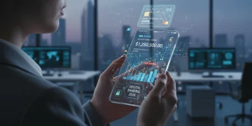 Limites de Transação Contas Digitais 2026: Aumente os Seus Pessoa analisando limites de transação em aplicativo de conta digital.